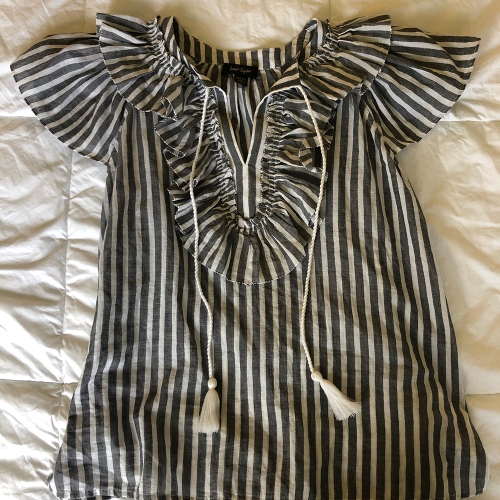 Lord and Taylor striped blouse